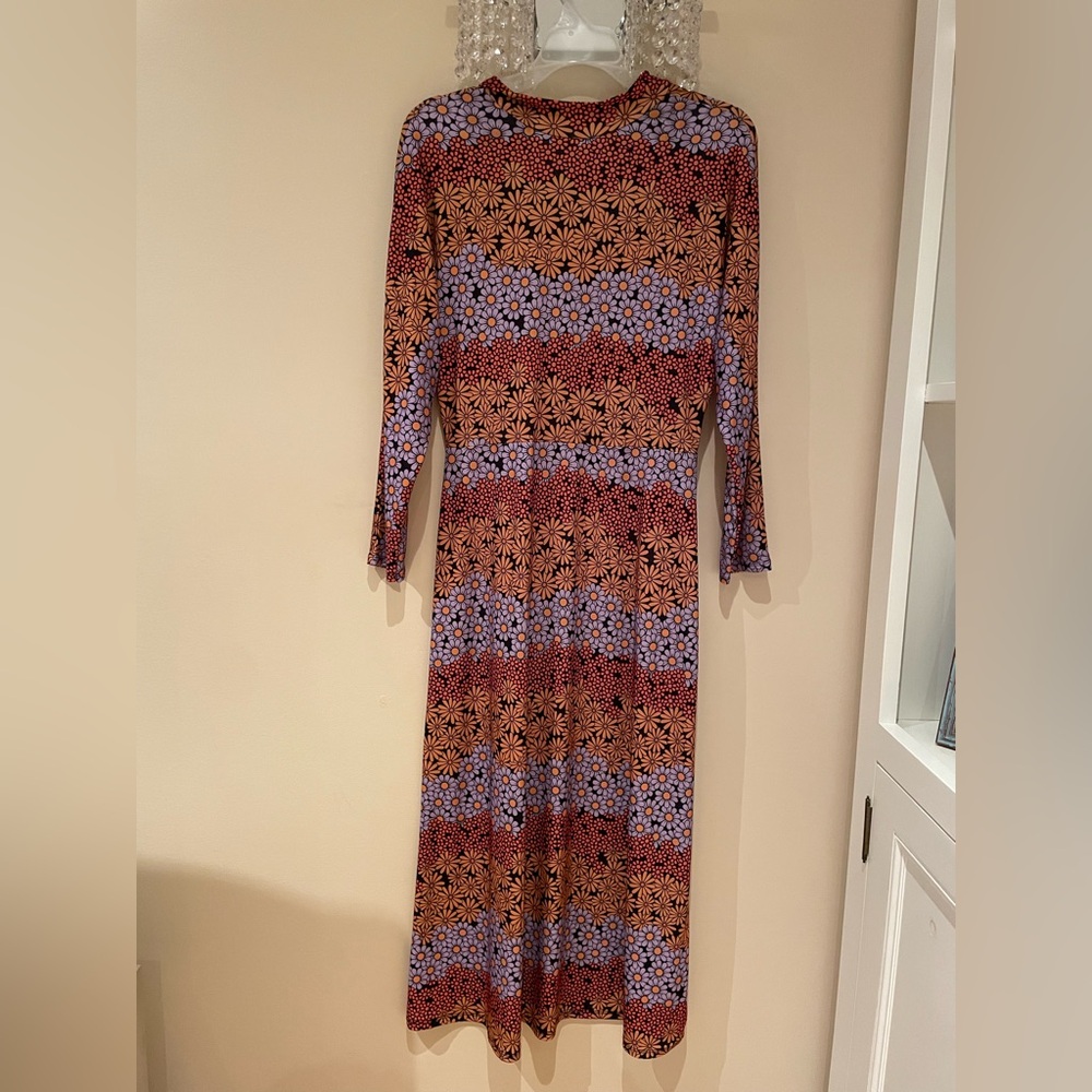 Warehouse Multicolor Long Sleeve Dress
